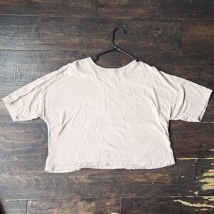 SO Light Beige Short Sleeve Top